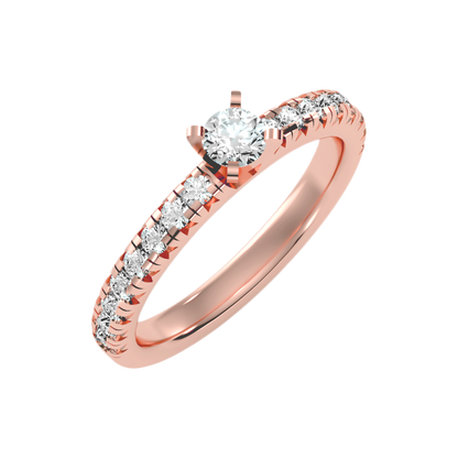 The Mysterious Solitaire Ring In 925 Sterling Silver - Ten