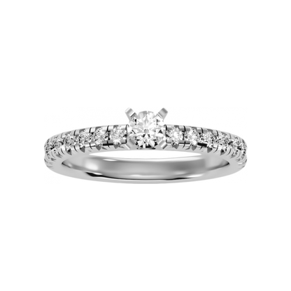 The Mysterious Solitaire Ring In 925 Sterling Silver - Four