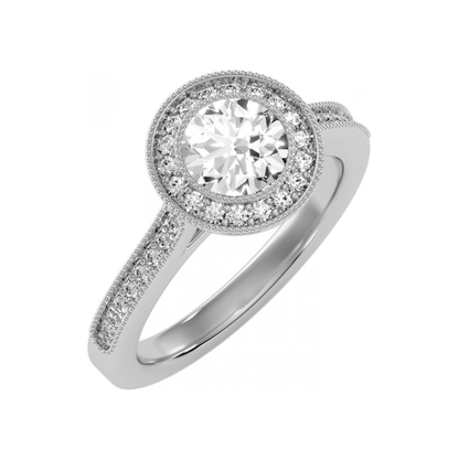 The Outstanding Halo Ring In 925 Sterling Silver - Two