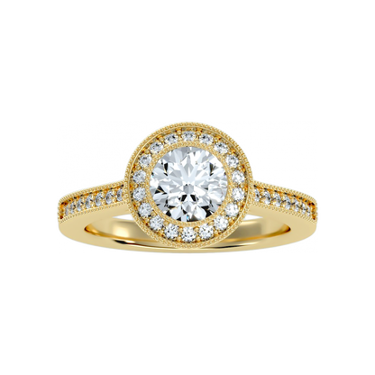The Outstanding Halo Ring In 925 Sterling Silver - Eight