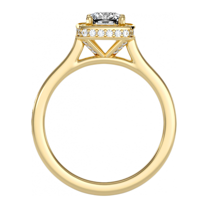 The Prodigious Halo Ring In 925 Sterling Silver - Five
