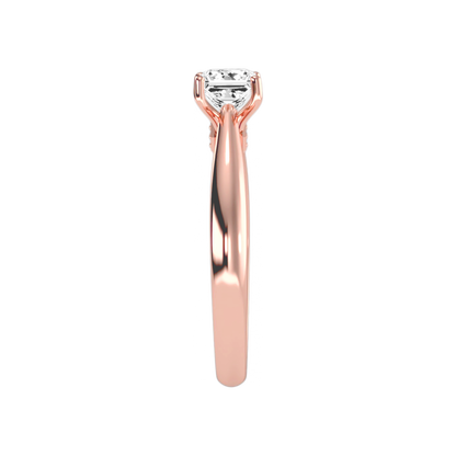 The Pure Single Stone Ring In 925 Sterling Silver - Eleven
