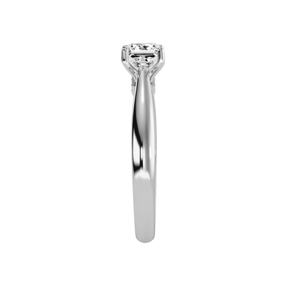 The Pure Single Stone Ring - Three