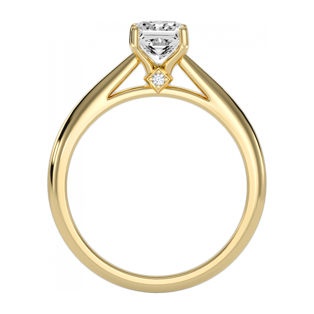 The Pure Single Stone Ring In 925 Sterling Silver - Five