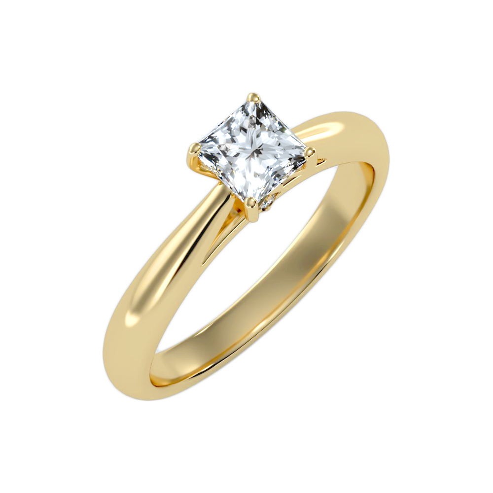 The Pure Single Stone Ring - Six
