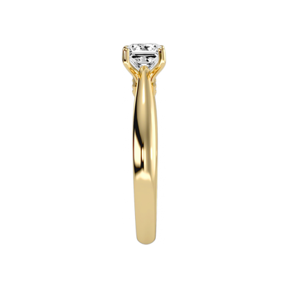 The Pure Single Stone Ring In 925 Sterling Silver - Seven