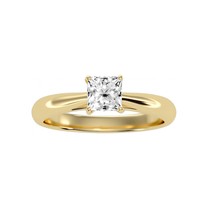 The Pure Single Stone Ring In 925 Sterling Silver - Eight