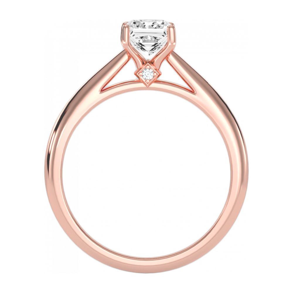 The Pure Single Stone Ring In 925 Sterling Silver - Nine