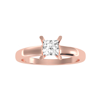 The Radiant Solitaire Ring In 925 Sterling Silver - Twelve