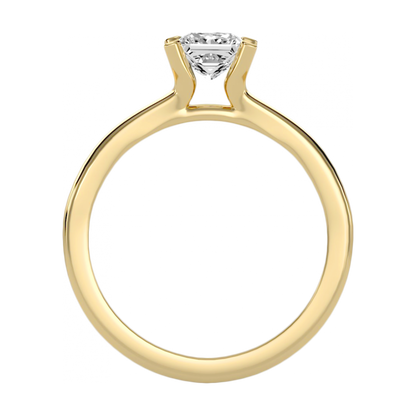 The Radiant Solitaire Ring In 925 Sterling Silver - Five