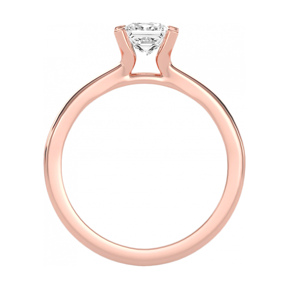 The Radiant Solitaire Ring In 925 Sterling Silver - Nine