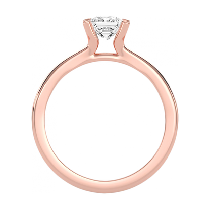The Radiant Solitaire Ring In 925 Sterling Silver - Nine