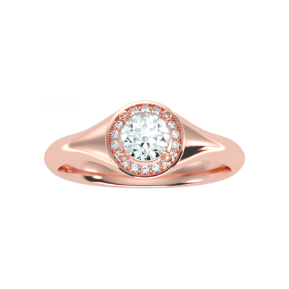 The Remarkable Halo Ring In 925 Sterling Silver - Twelve