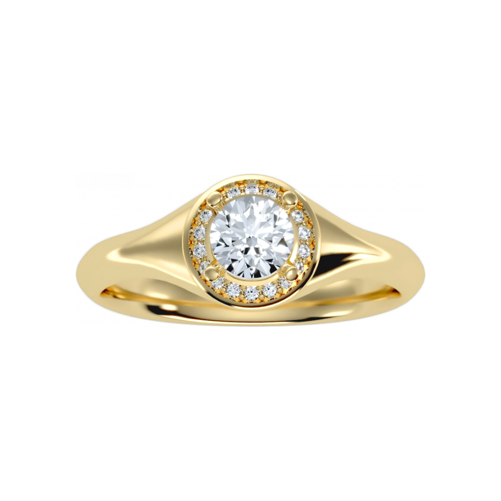 The Remarkable Halo Ring In 925 Sterling Silver - Eight