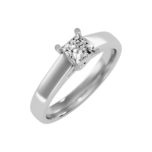 The Selfless Solitaire Ring In 925 Sterling Silver - Two