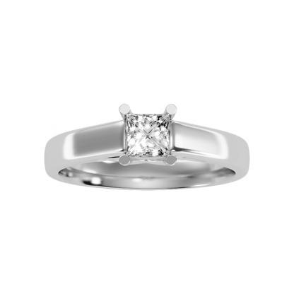 The Selfless Solitaire Ring In 925 Sterling Silver - Four