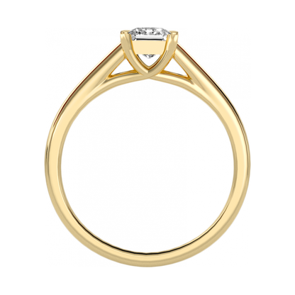 The Selfless Solitaire Ring In 925 Sterling Silver - Five