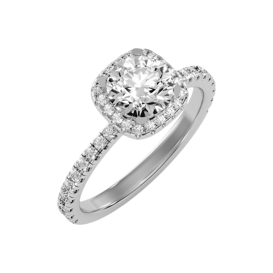 The Significant Halo Ring In 925 Sterling Silver - Two