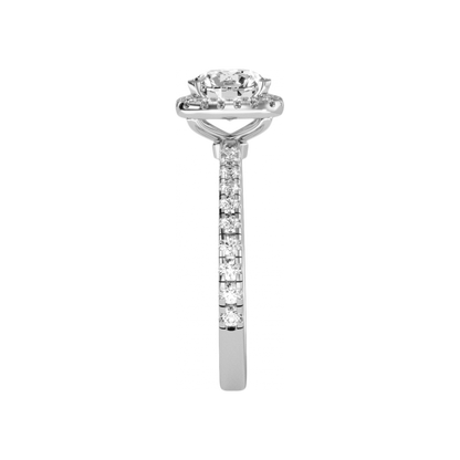 The Significant Halo Ring In 925 Sterling Silver - Three