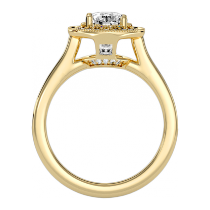 The Stunning Halo Ring In 925 Sterling Silver - Five