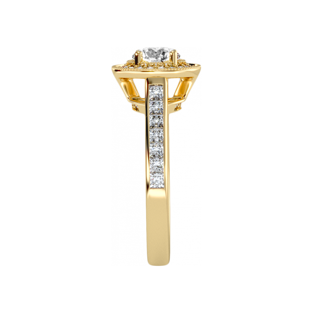 The Stunning Halo Ring In 925 Sterling Silver - Seven