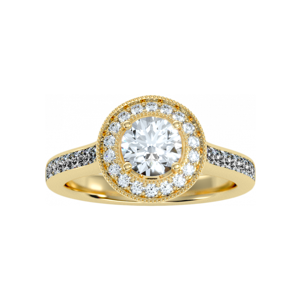 The Stunning Halo Ring In 925 Sterling Silver - Eight