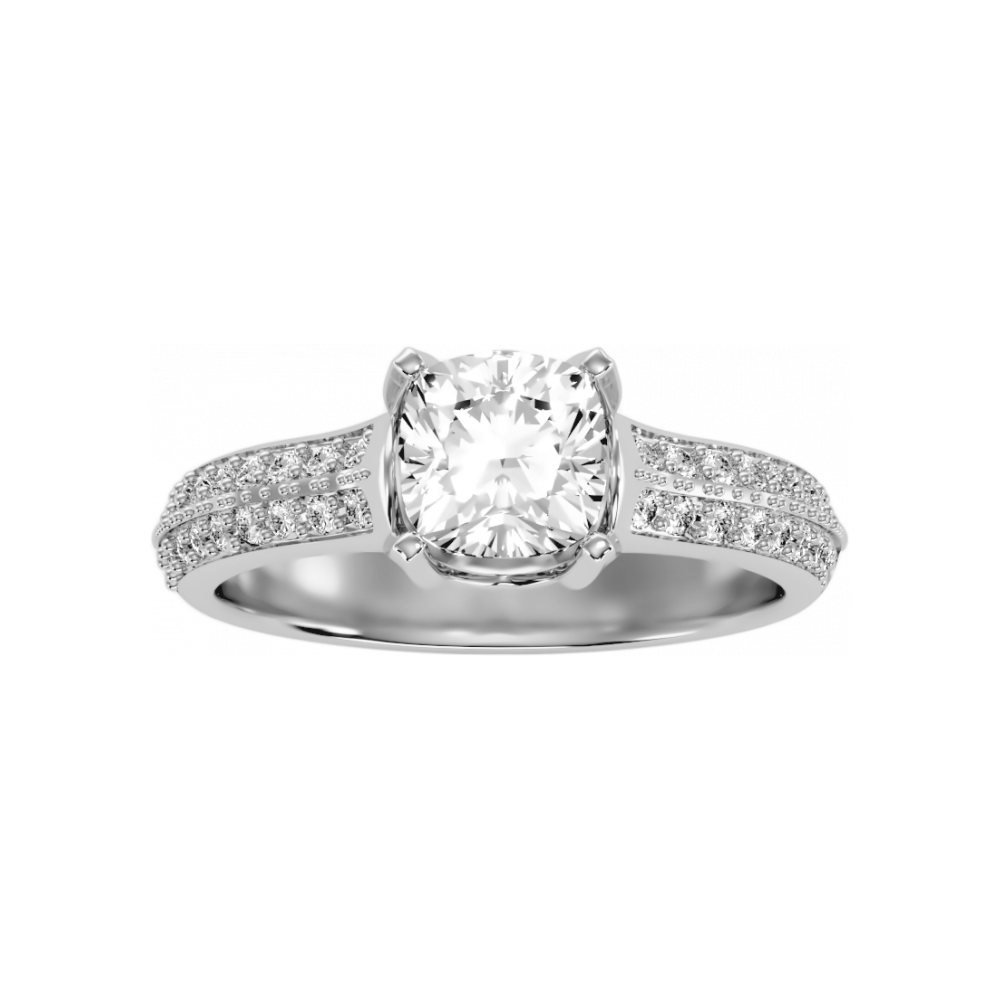 The Stunning Solitaire Ring In 925 Sterling Silver - Four