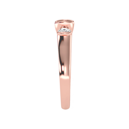 The Stylish Three Stone Ring - Eleven