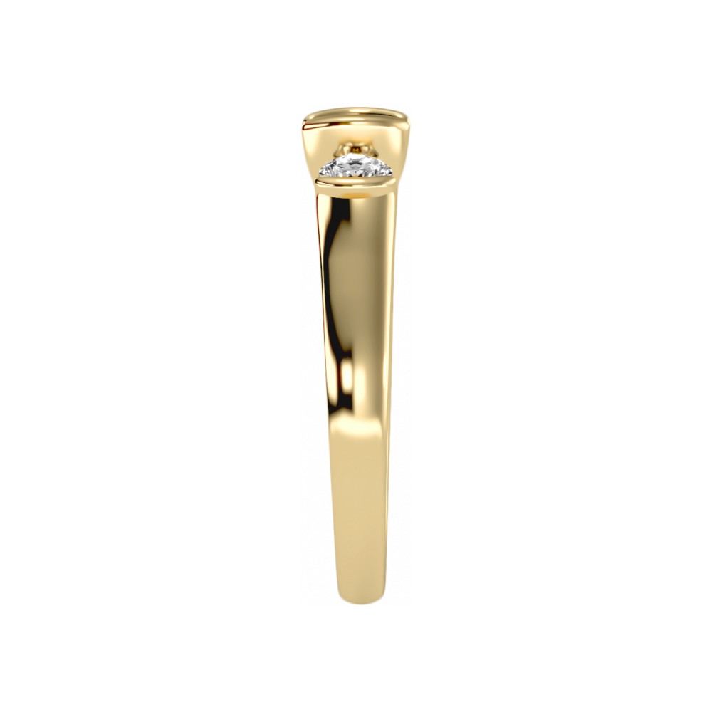 The Stylish Three Stone Ring - Seven
