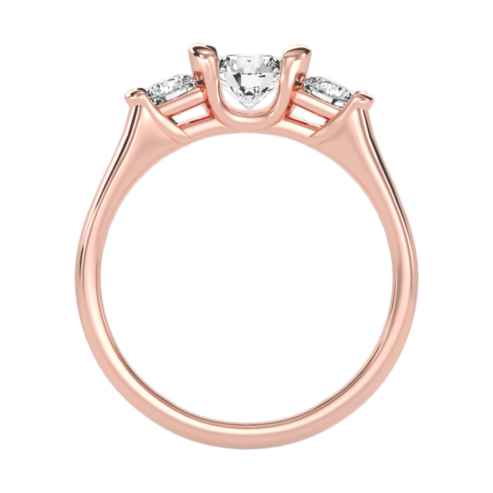 The Stylish Three Stone Ring - Nine
