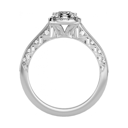 The Sweet Looking Halo Ring - One