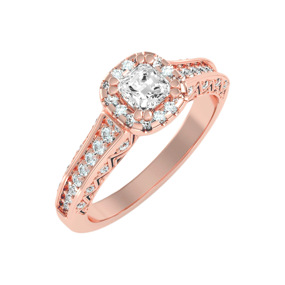 The Sweet Looking Halo Ring - Ten
