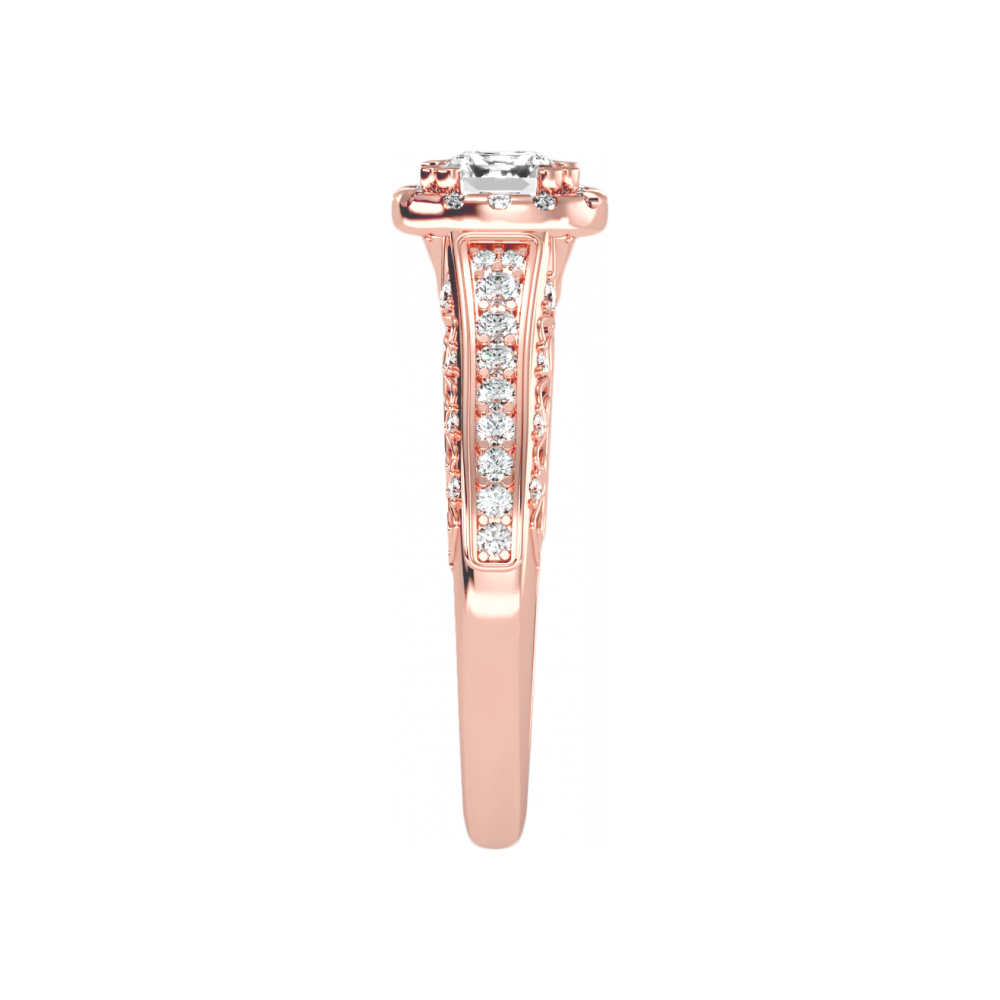 The Sweet Looking Halo Ring In 925 Sterling Silver - Eleven