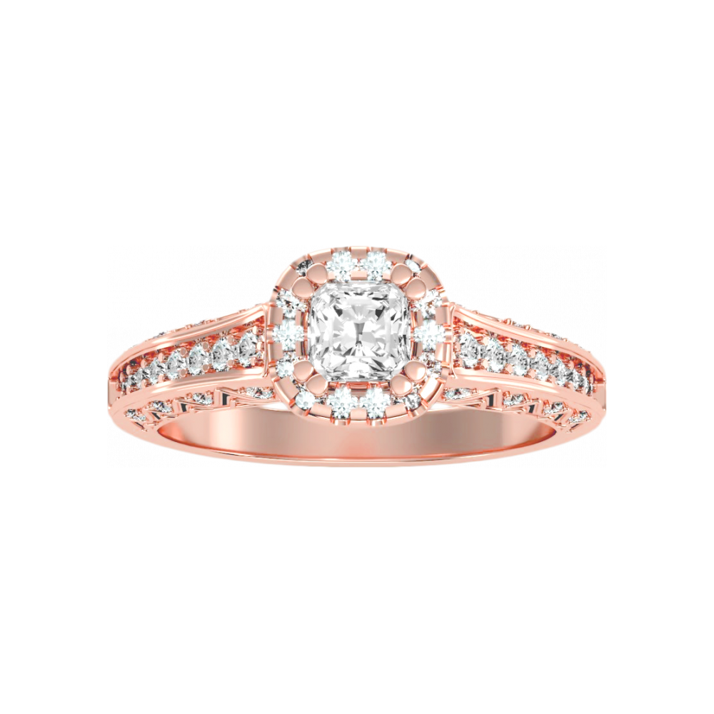 The Sweet Looking Halo Ring - Twelve