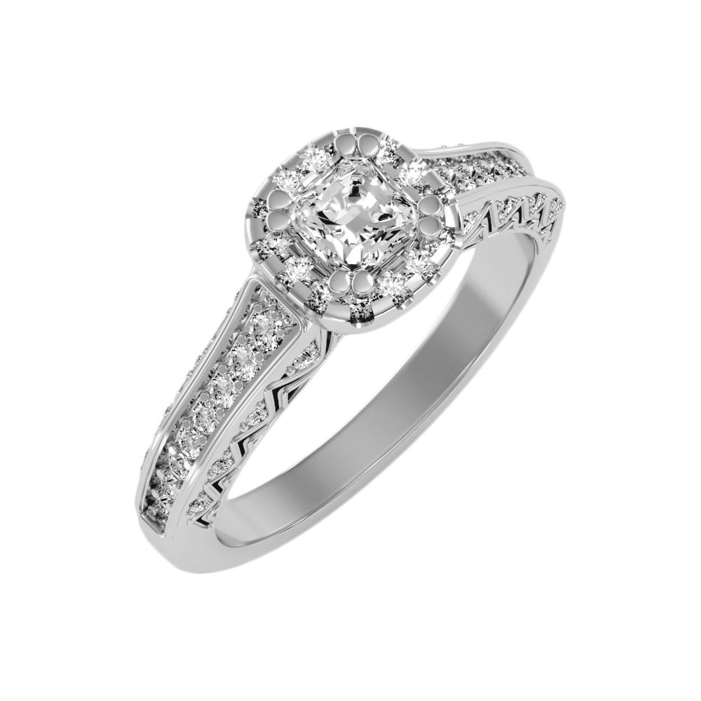 The Sweet Looking Halo Ring - Two