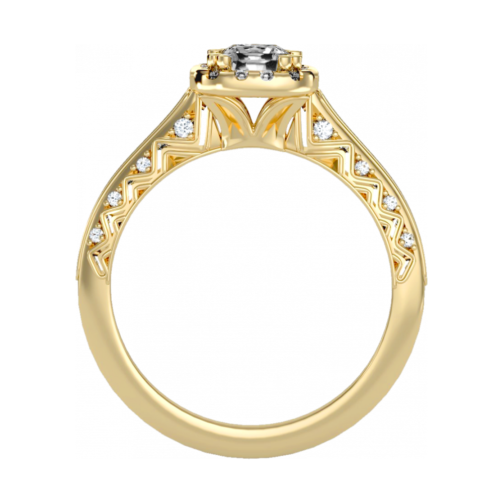 The Sweet Looking Halo Ring - Five