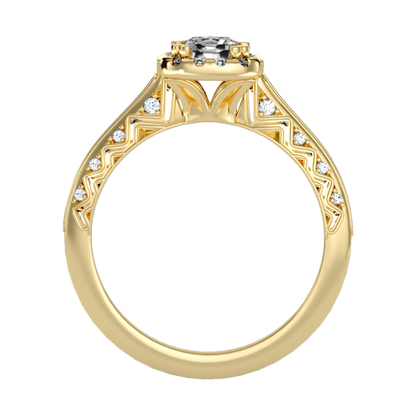The Sweet Looking Halo Ring - Five