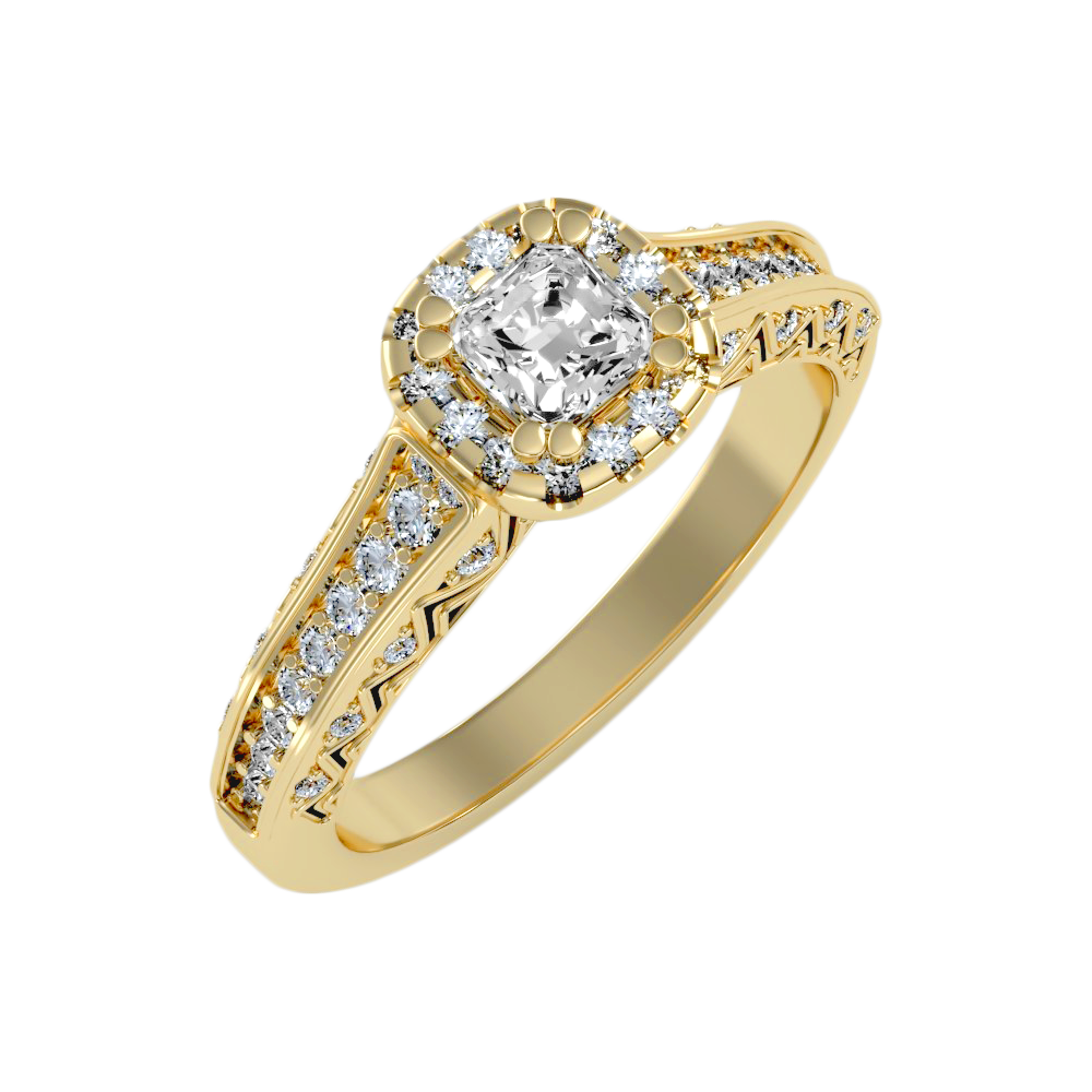 The Sweet Looking Halo Ring - Six