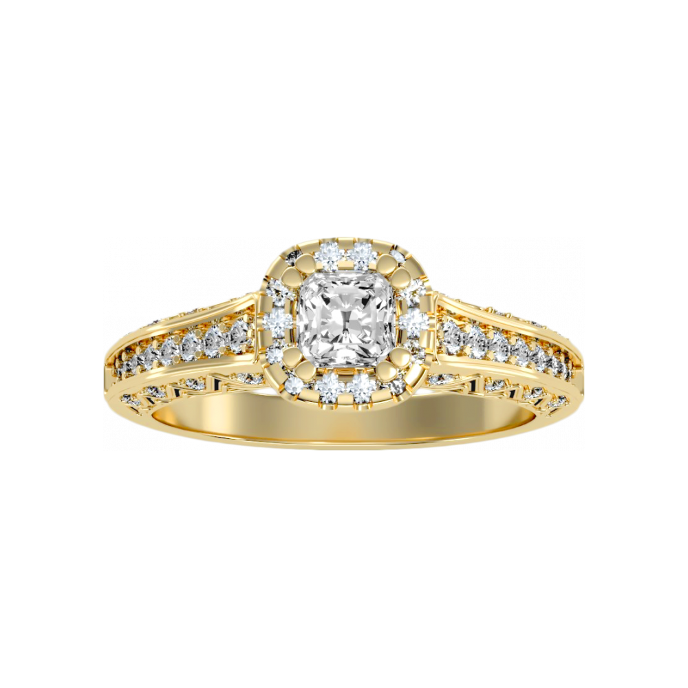The Sweet Looking Halo Ring In 925 Sterling Silver - Eight