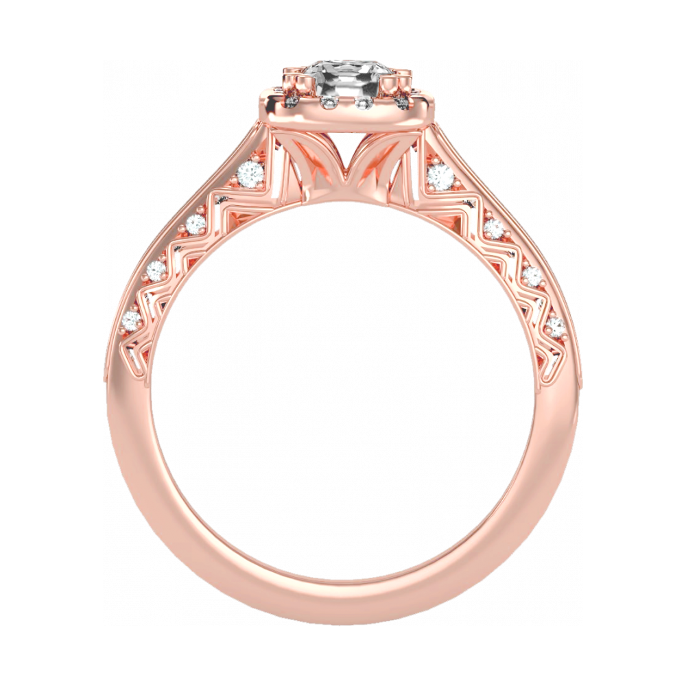 The Sweet Looking Halo Ring In 925 Sterling Silver - Nine
