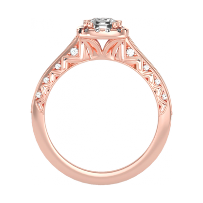 The Sweet Looking Halo Ring In 925 Sterling Silver - Nine