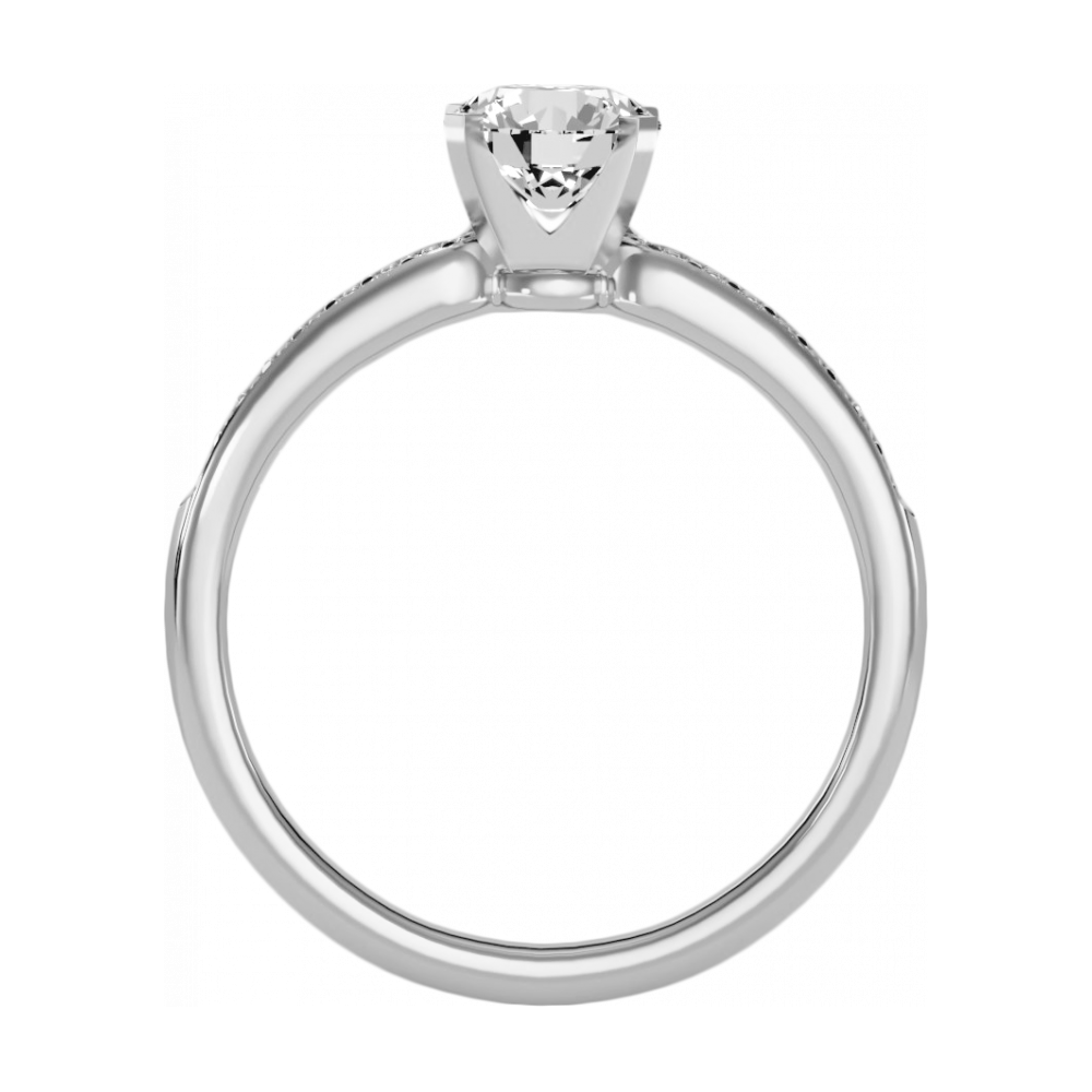 The Sweet Looking Solitaire Ring In 925 Sterling Silver - One