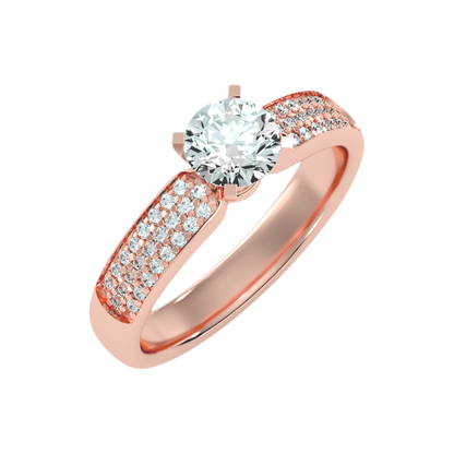 The Sweet Looking Solitaire Ring - Ten