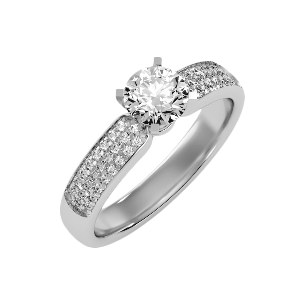 The Sweet Looking Solitaire Ring - Two