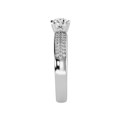 The Sweet Looking Solitaire Ring In 925 Sterling Silver - Three