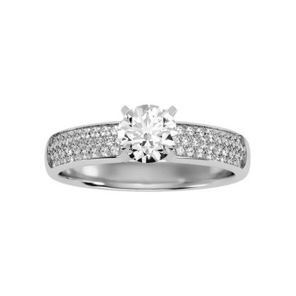 The Sweet Looking Solitaire Ring In 925 Sterling Silver - Four