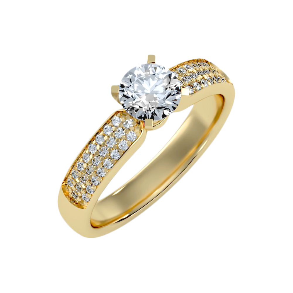 The Sweet Looking Solitaire Ring In 925 Sterling Silver - Six