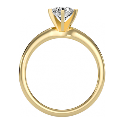The Wonderful Single Stone Ring - Five