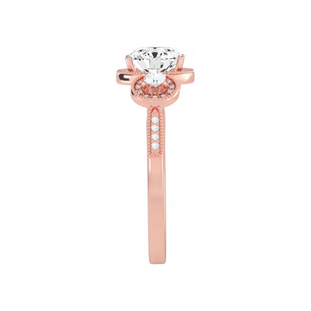 Three Round Diamond Shaped Ring - Eleven