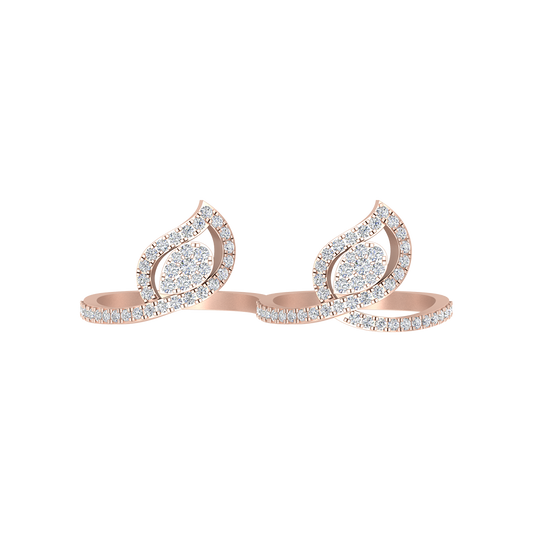 Tiara Two Finger Ring - Two